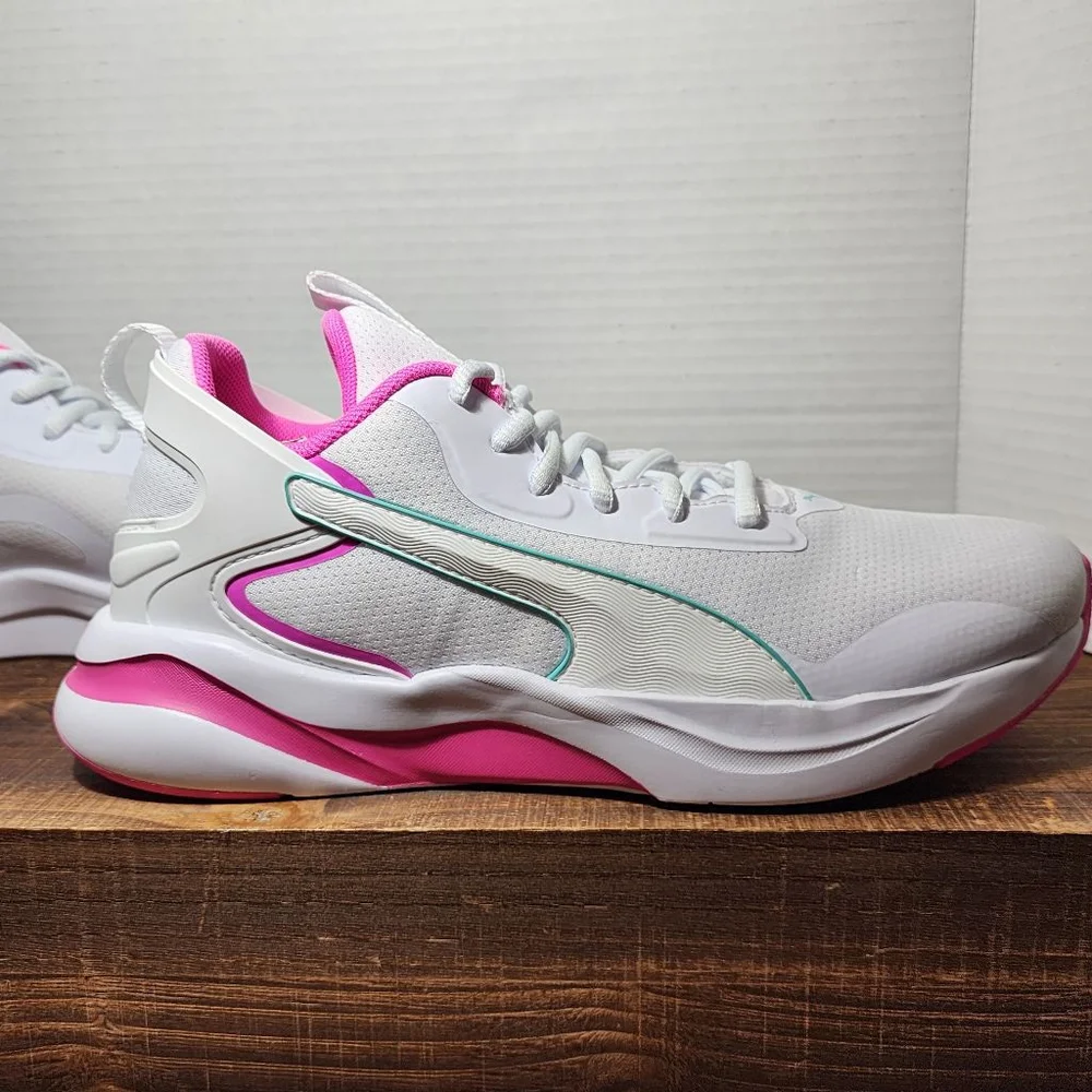 Women's Puma Softride Sneakers, Size 8, White & Pink - New whitout tags - Picture 6 of 11